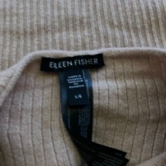 Italian Cashmere Funnel Neck Top, L - Picture 8 of 8